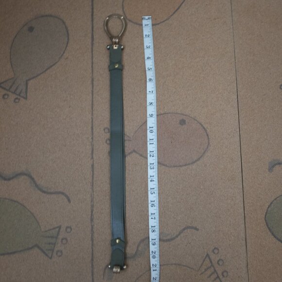 COPY - Green buckle belt Hook Closure vintage style adjustable 1" wide - Picture 9 of 10